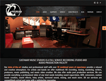Tablet Screenshot of castawaymusicstudios.com